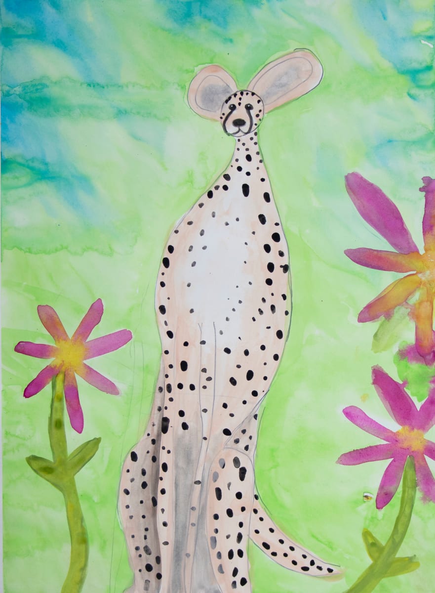Cheetah in Spring by Cynthia Adams 