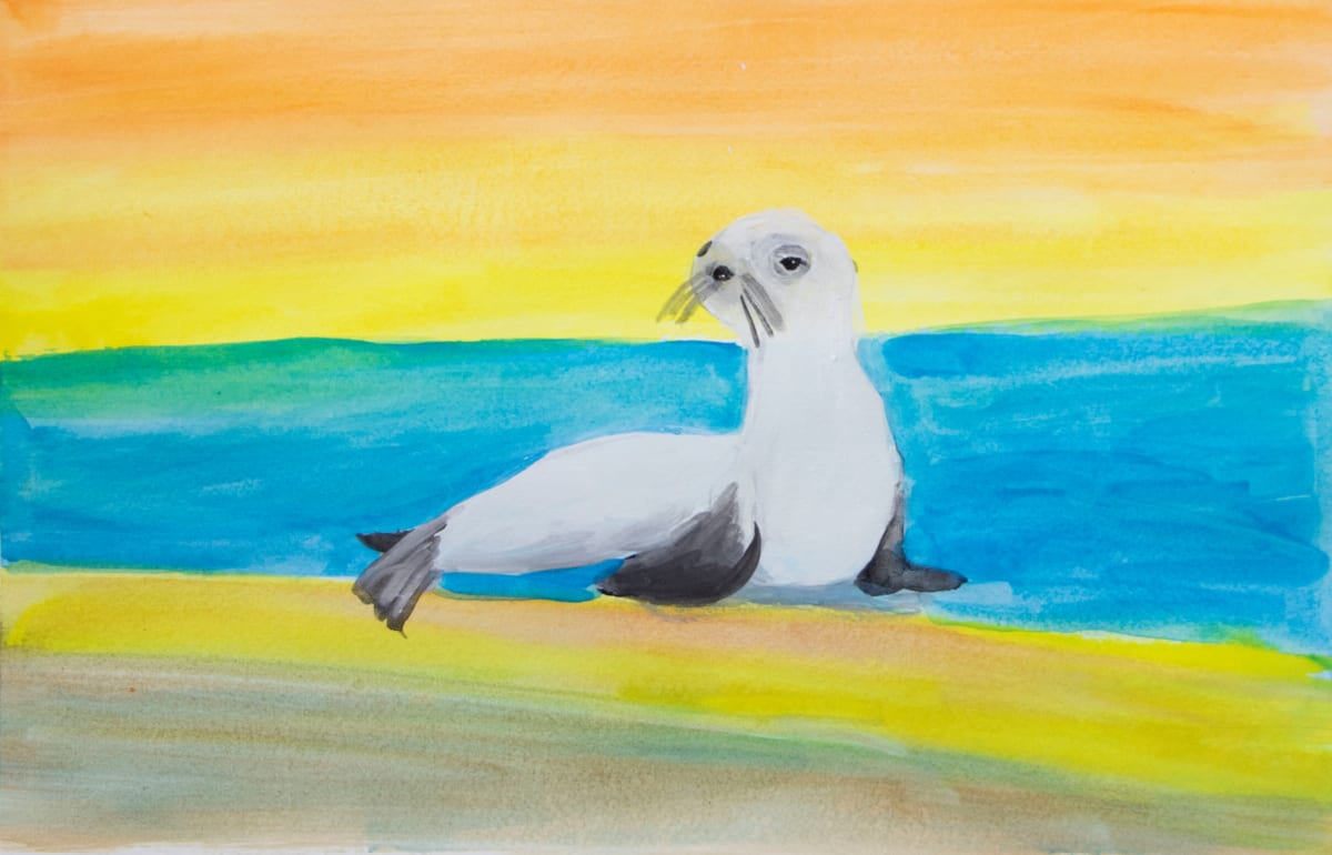 Sea Lion in the Sunset by Cynthia Adams, Image 1.