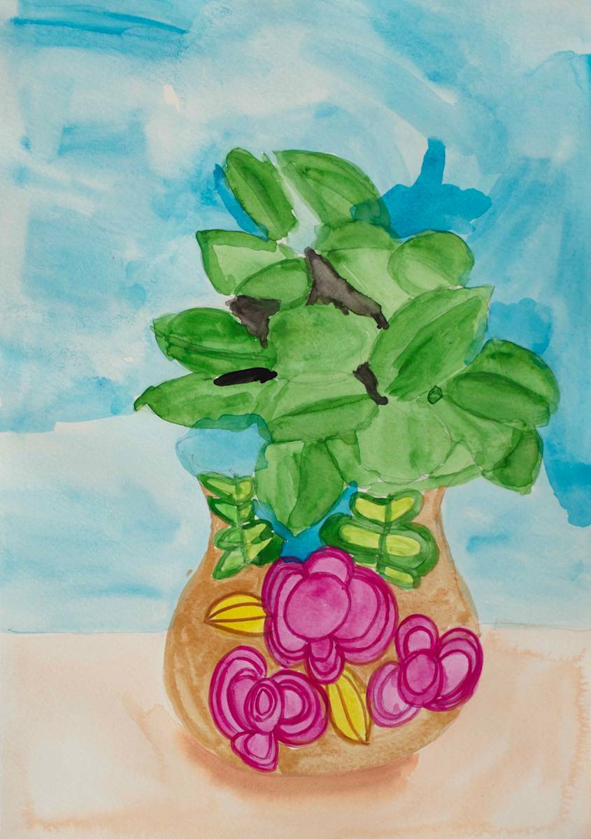 Clear Vase by Cynthia Adams 