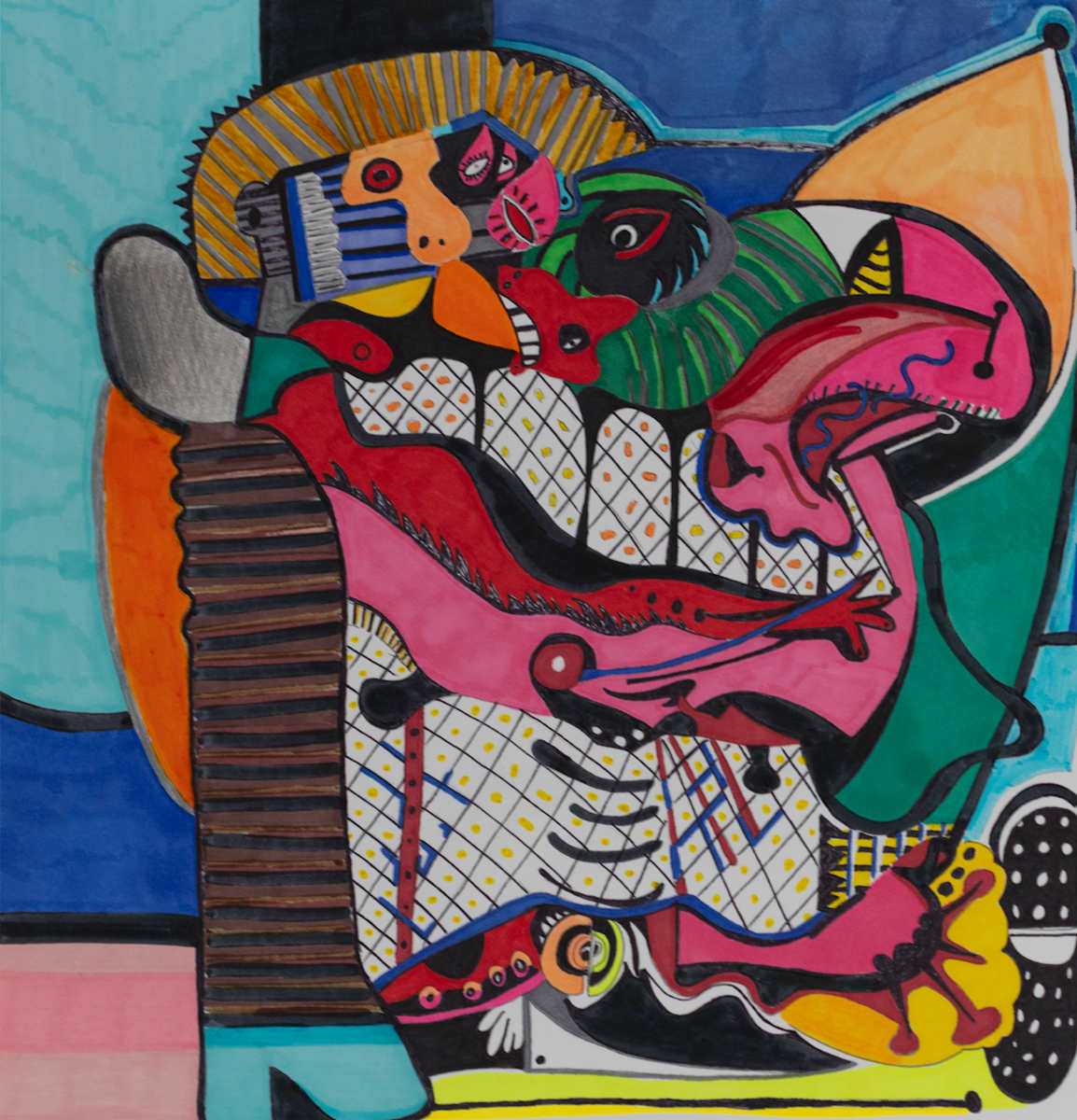 "Kiss" From Picasso #4 by Darwin Lawson, Image 2.