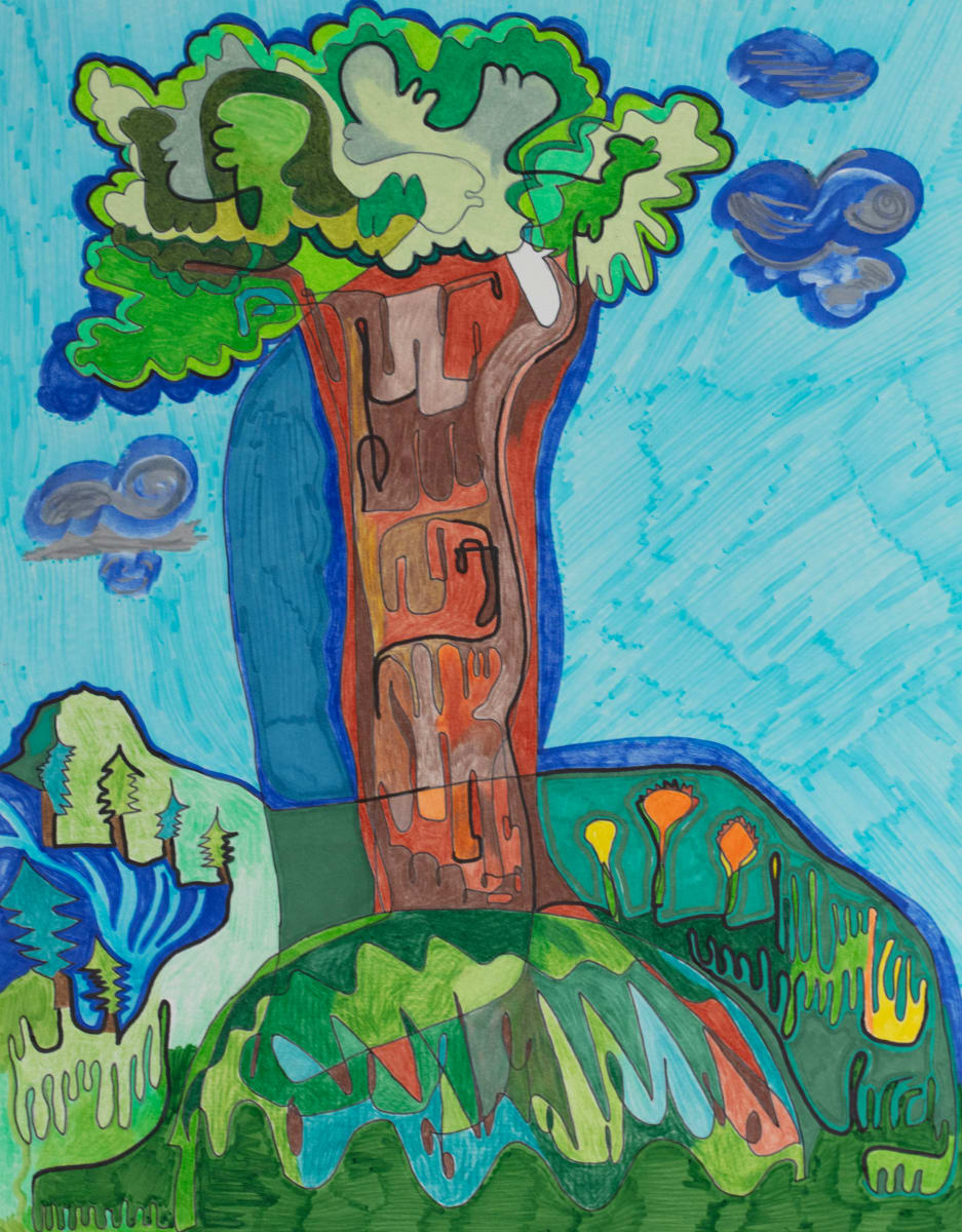 One Line tree with a Scene by Darwin Lawson, Image 8.