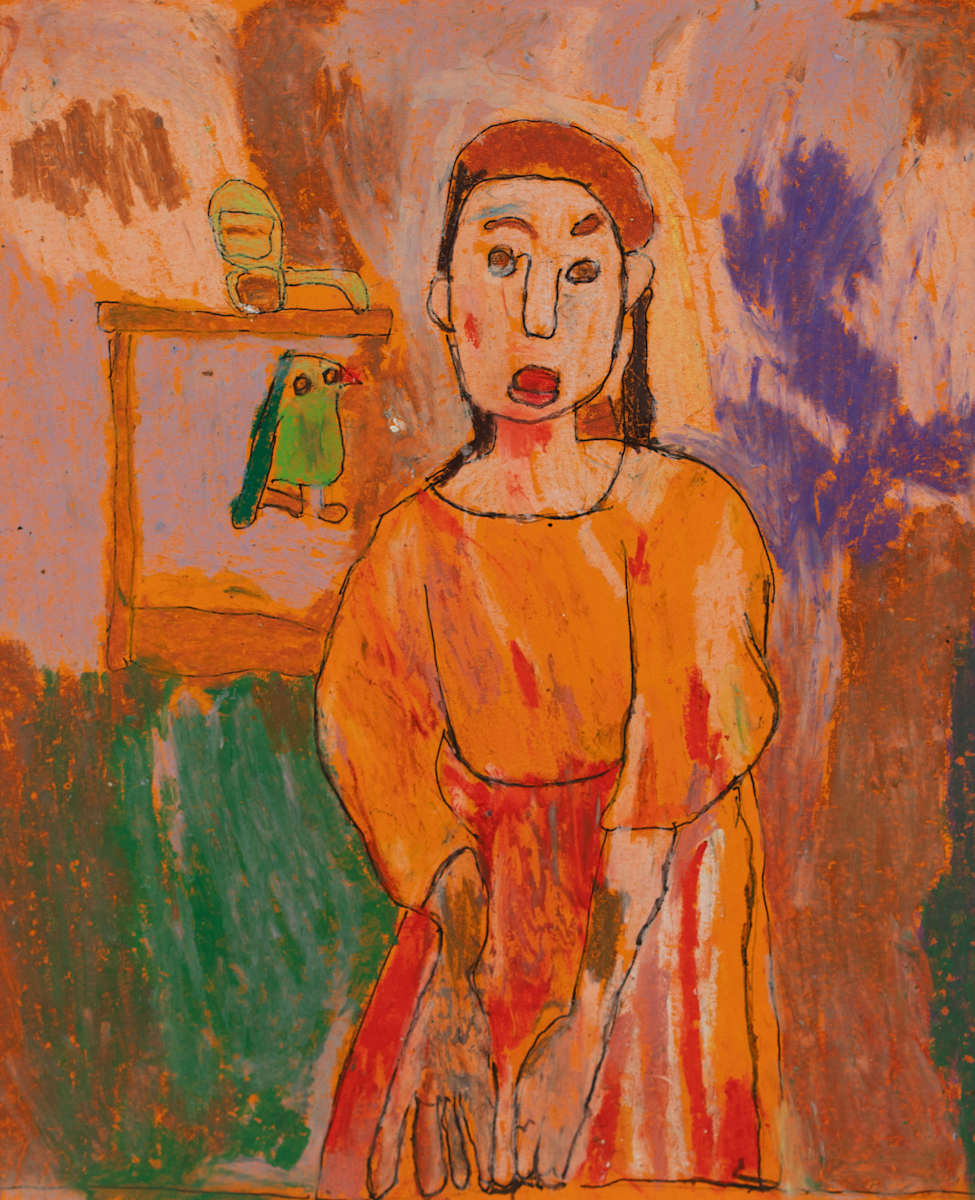 Woman and Bird by Debbie Wann 