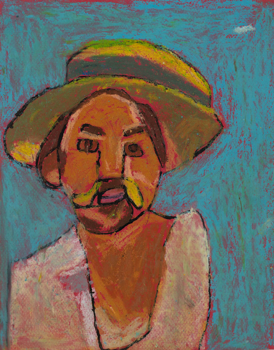 A Man with Mustace by Debbie Wann, Image 1.