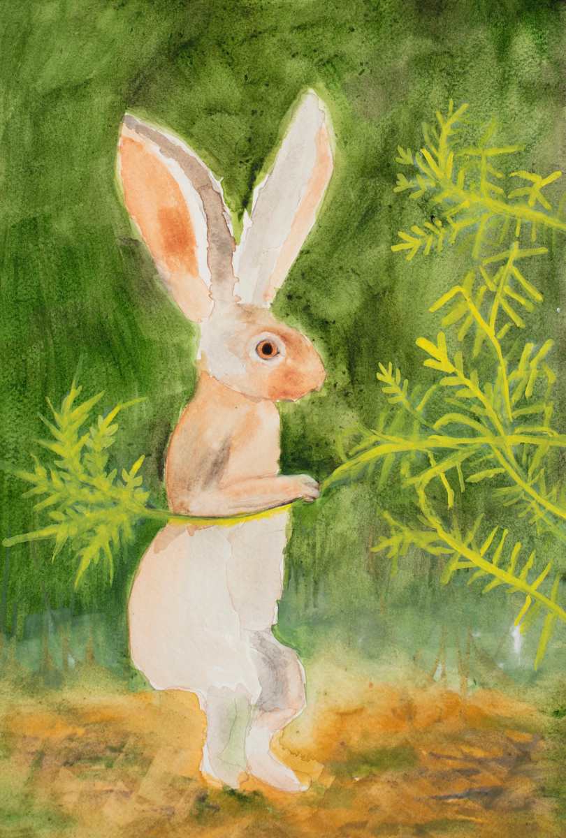 Walking Rabbit by Debbie Wann 