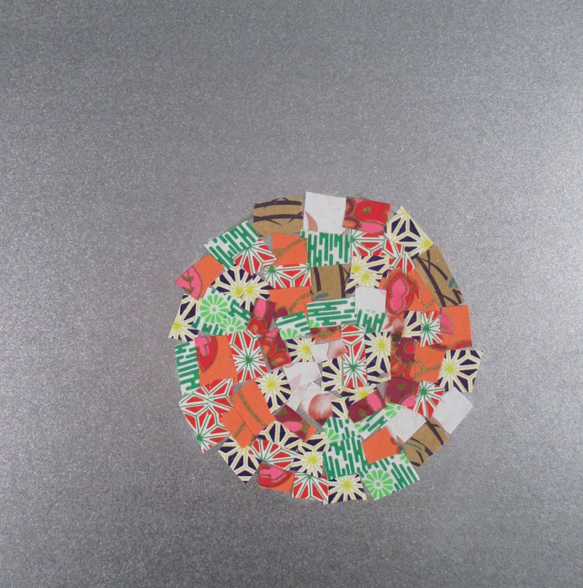 Floating Patched Sphere by Julie Burnett, Image 1.