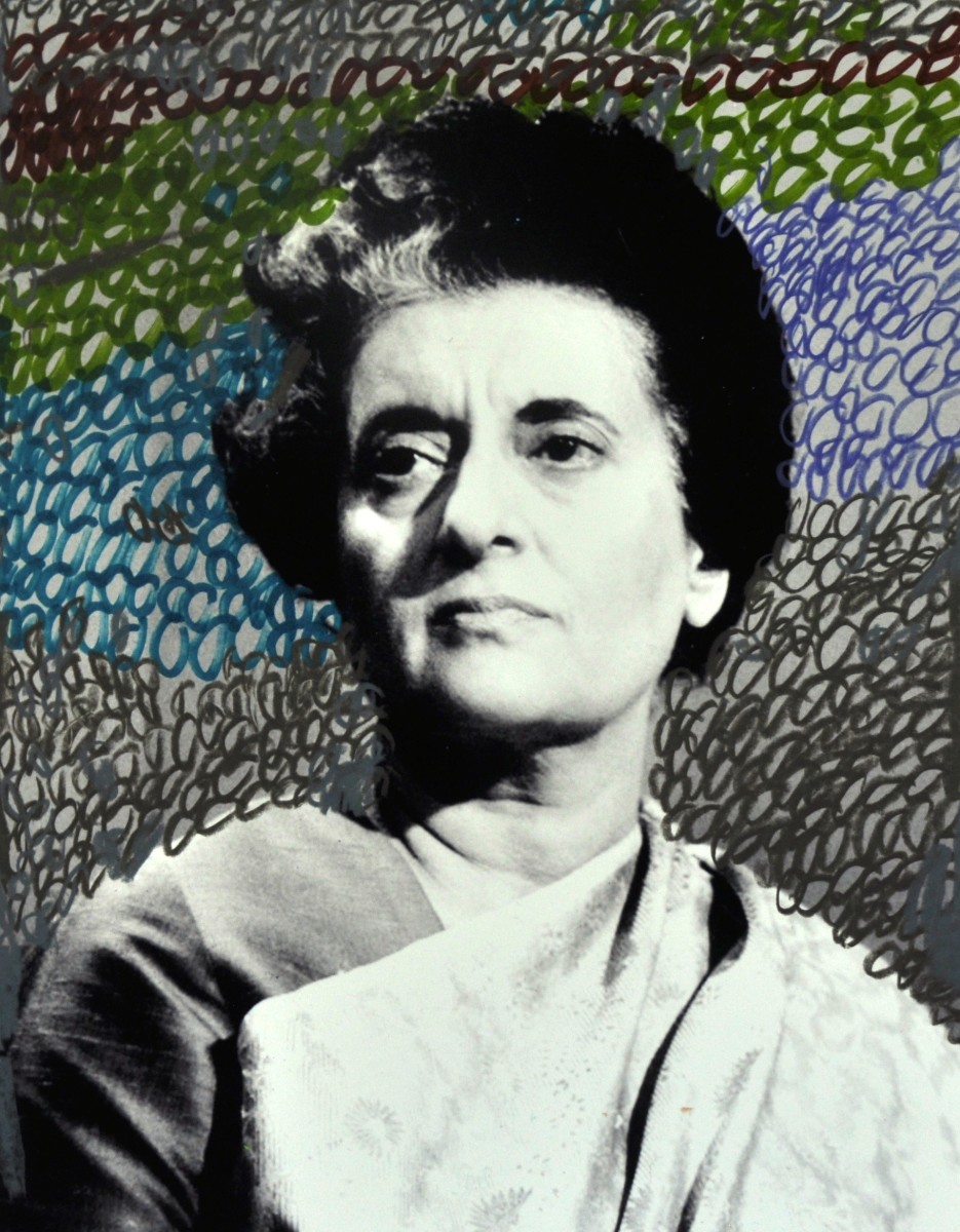 Indira Ghandi by Gina Cataldo, Image 1.
