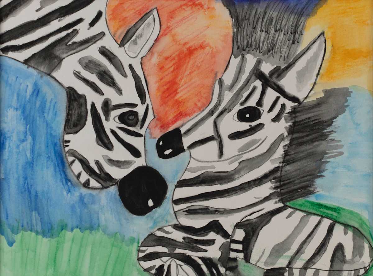 Zebra Love #1 by Glenna Cooper, Image 2.