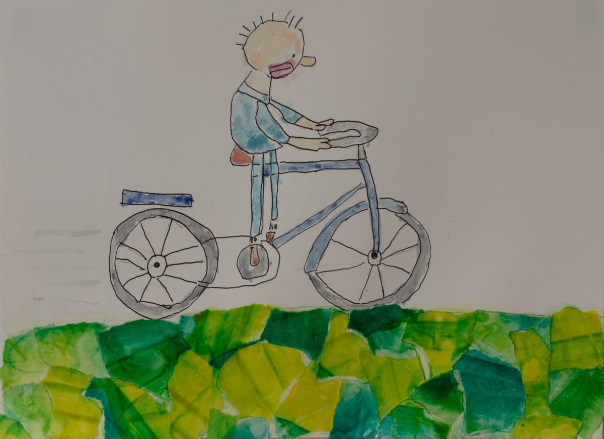 Man on Bike by Greg Gazzano 