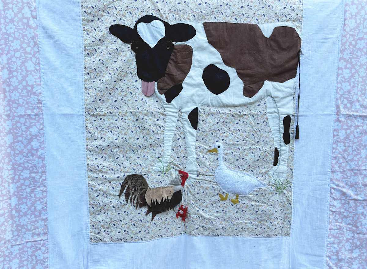 Cow, Chicken and Duck Quilt by Sheri McSweeney, Image 2.