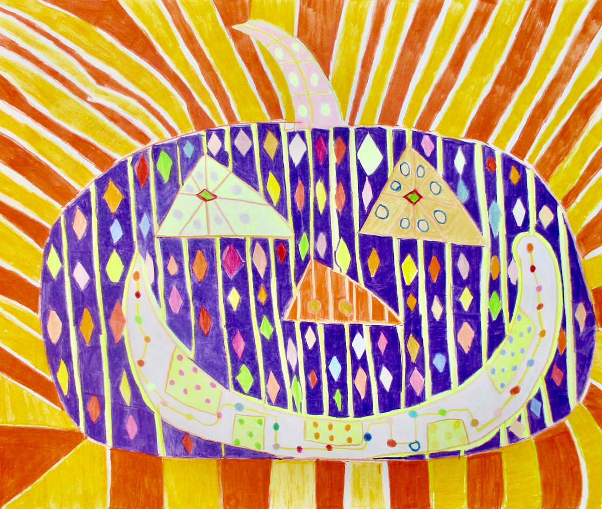 Purple Pumpkin by Gill Hines, Image 1.