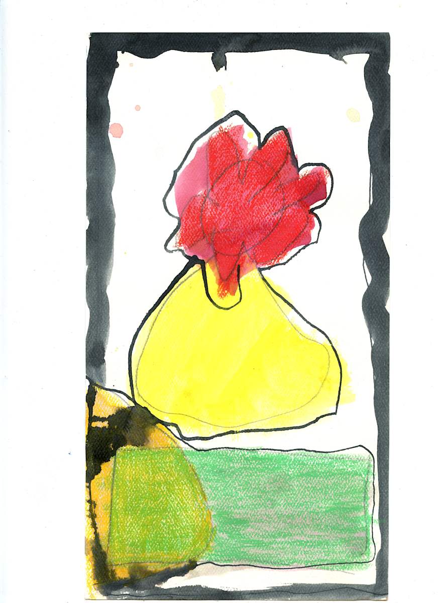 Yellow Vase by Jill Goodall 