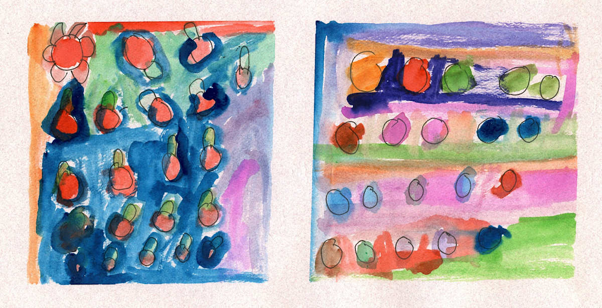 Fruits Bowls by Jill Goodall 