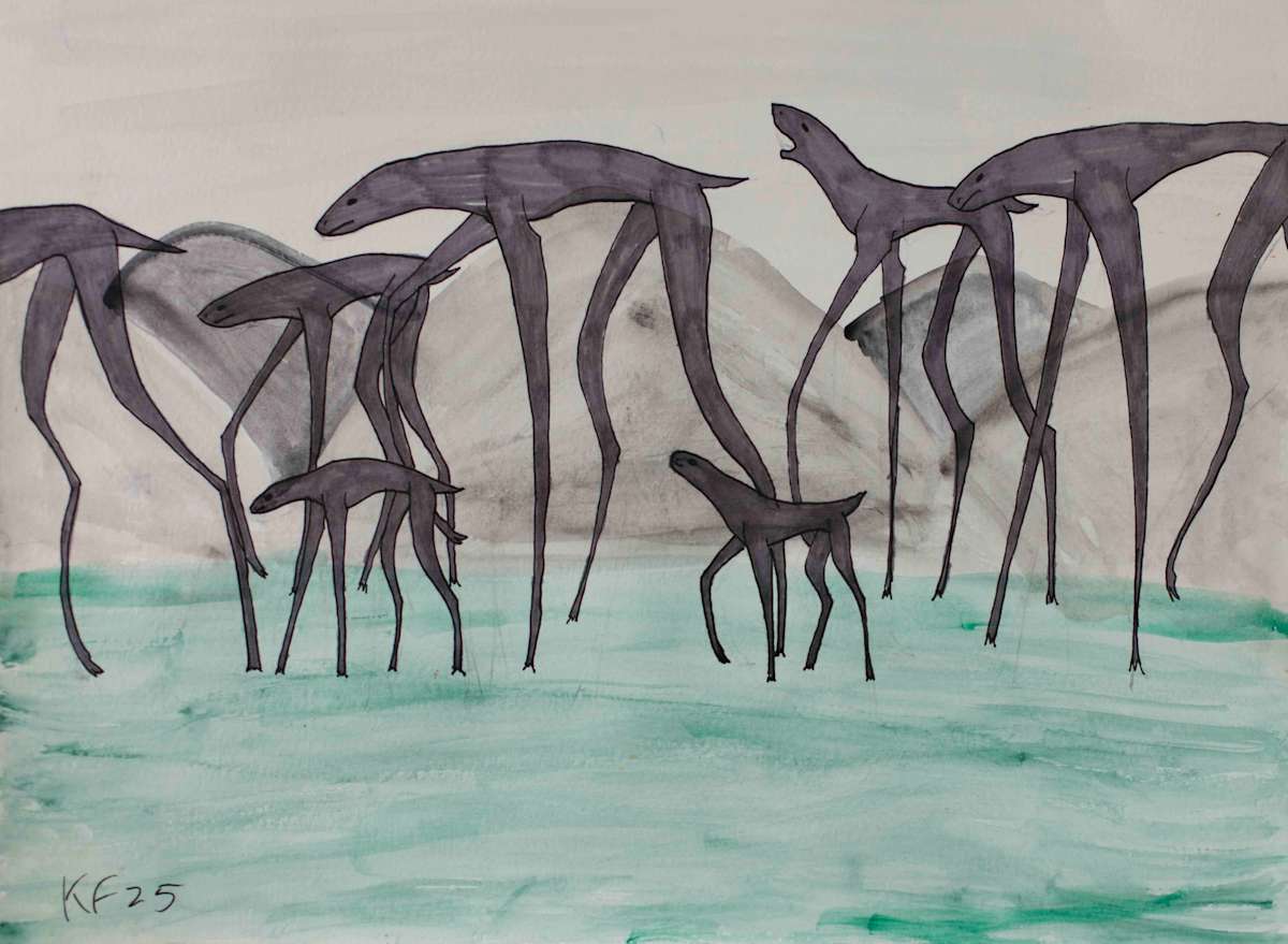 Hurd of Plainstriders by Kirby Faine, Image 1.