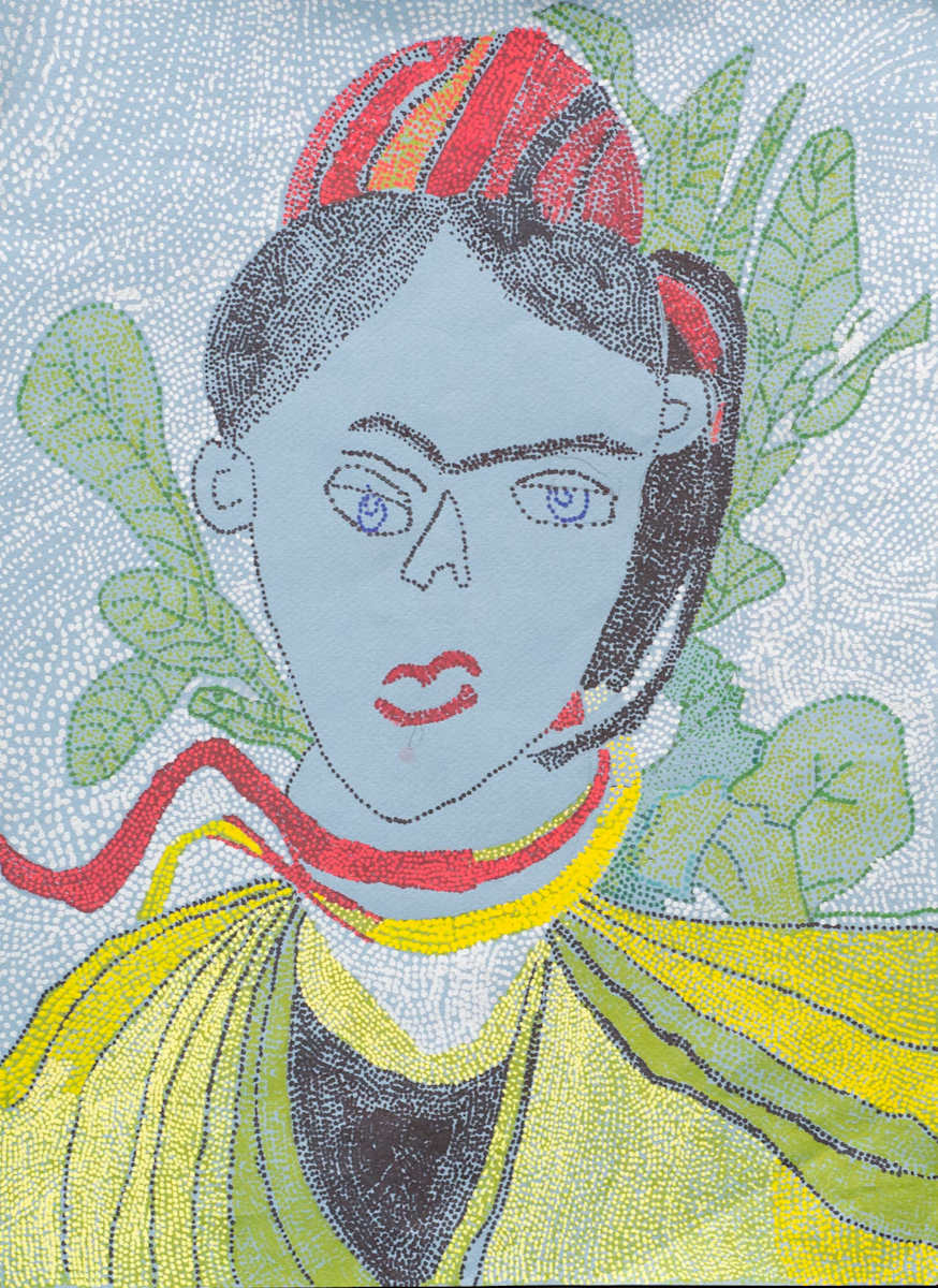 Frida with Red Necklace by Louis Kahn, Image 1.