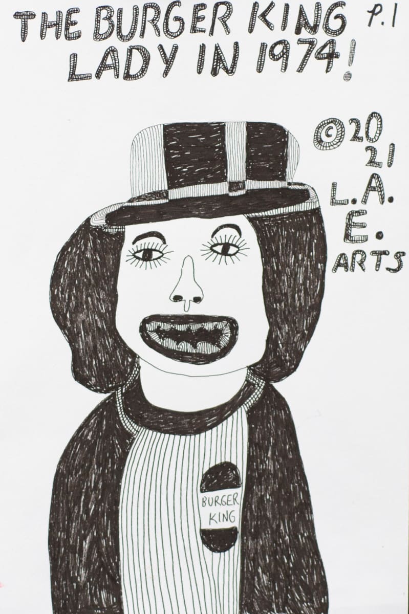 Burger King Lady 1974 by Lowell Edelman 