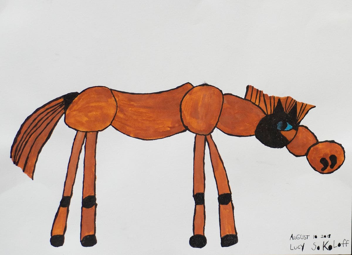 Blue Eye Horse by Lucy Sokoloff 