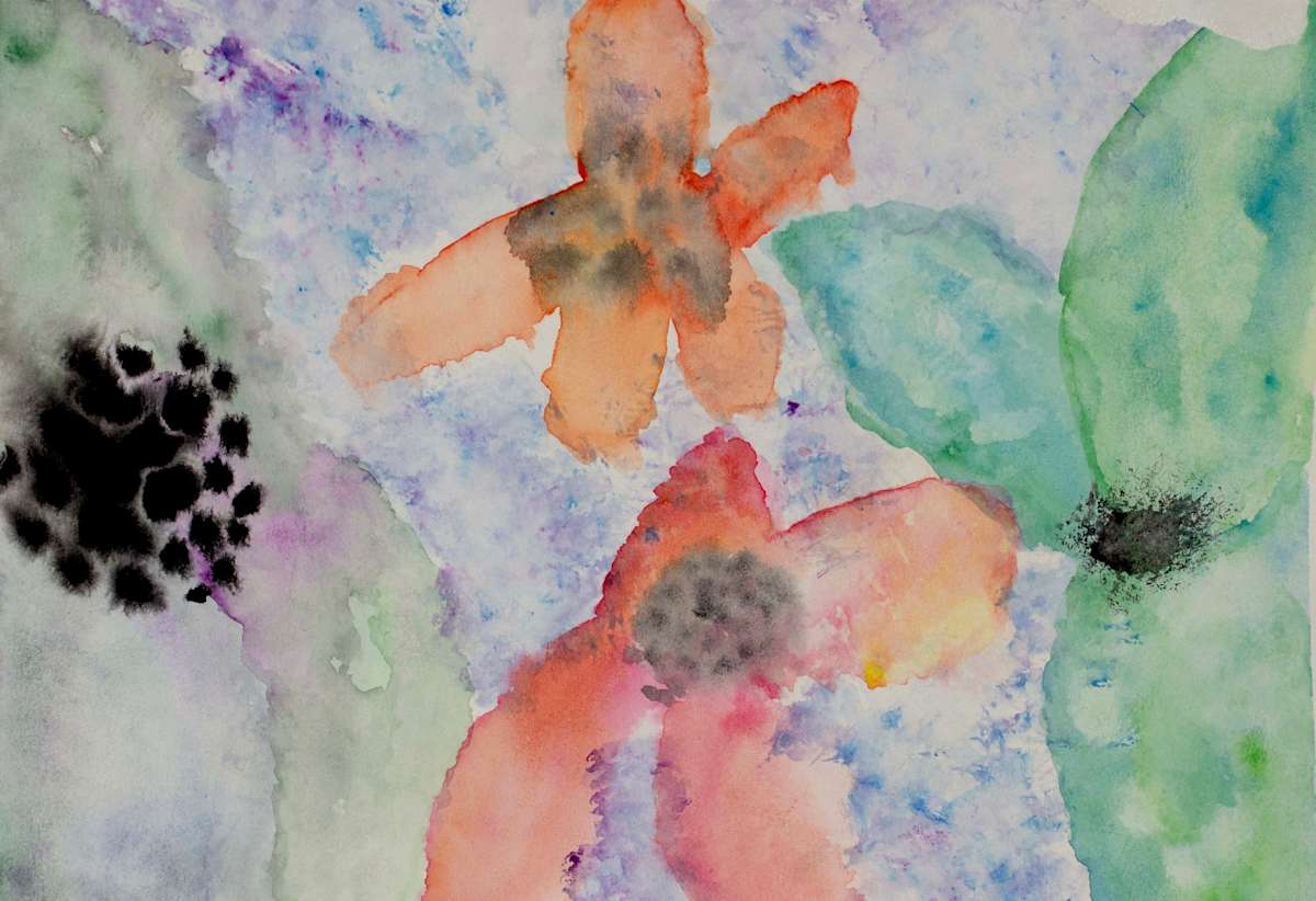 Four Dancing Flowers by Mariana Abballo 