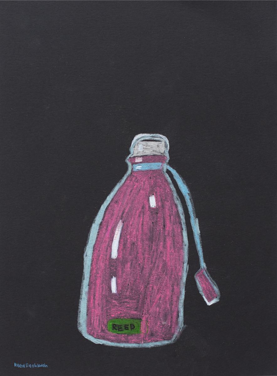 Pink Water Bottle by Reed Feshbach 
