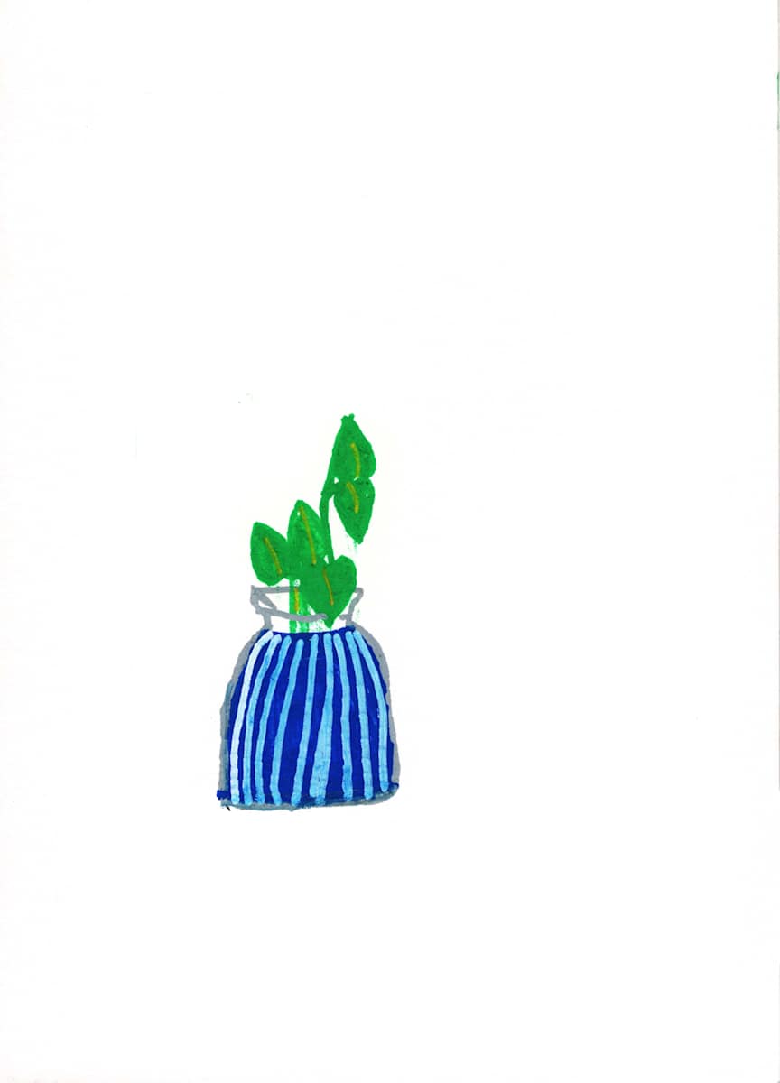Blue Vase by Reed Feshbach, Image 3.
