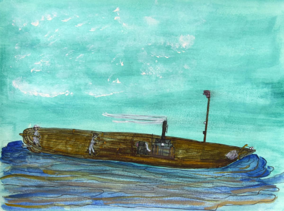 Ship at Sea by Robert Lacey 