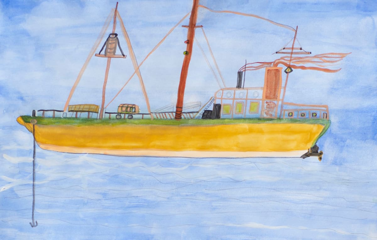 Yellow Boat by Robert Lacey 