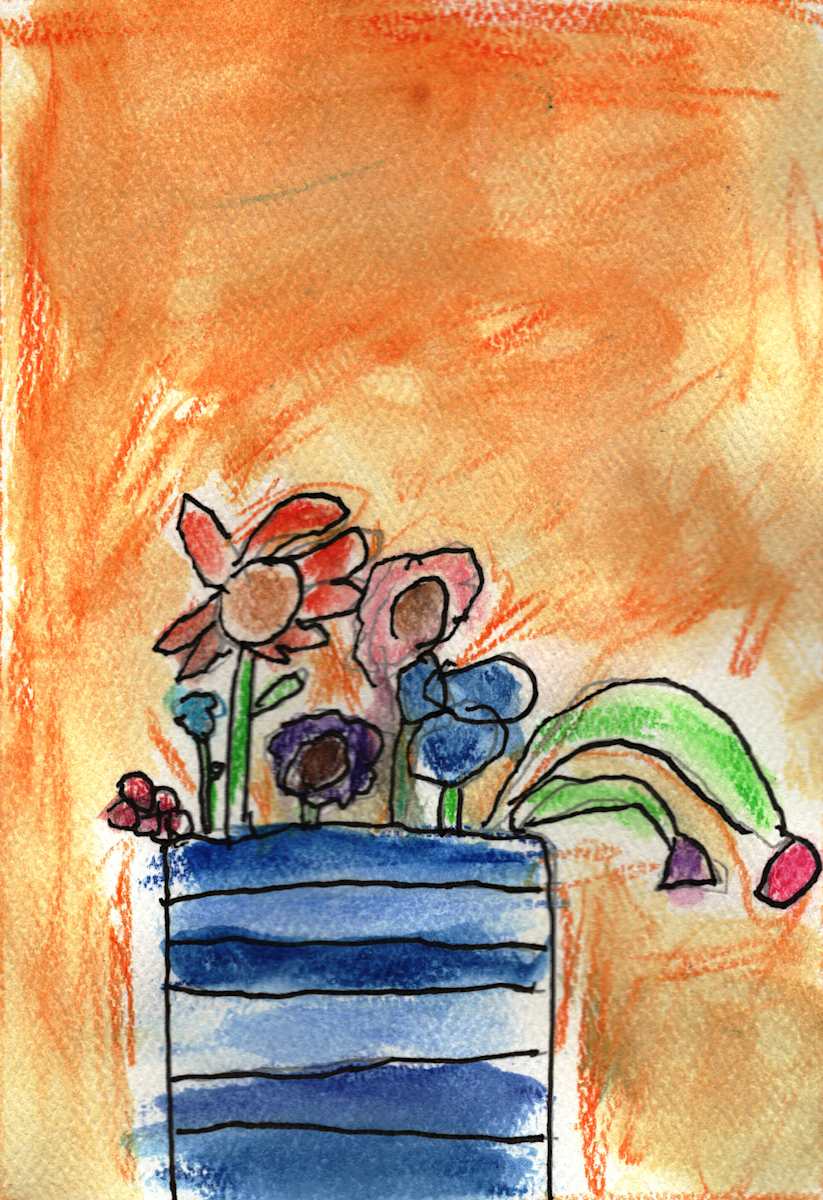 Blue Stripe Vase by Sarah Stadlin, Image 1.
