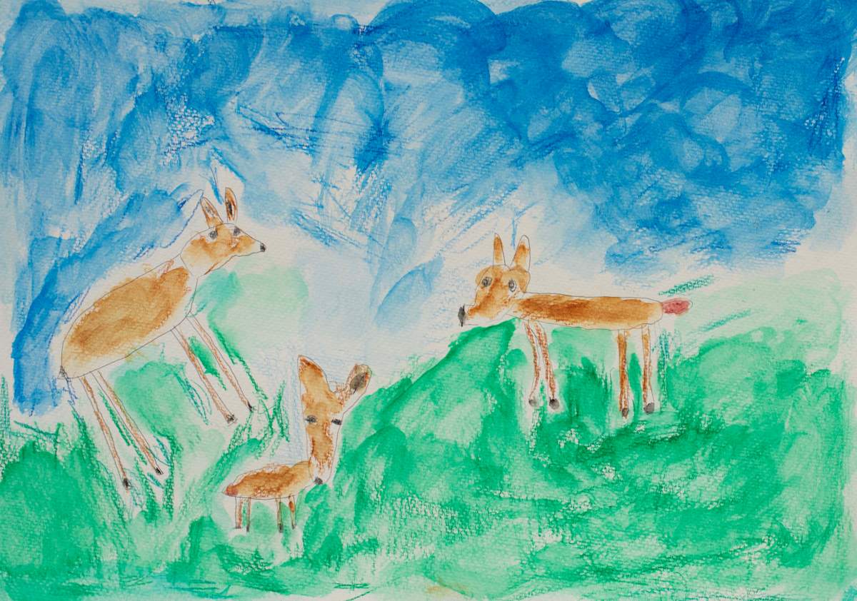 Three Deer by Sarah Stadlin, Image 2.
