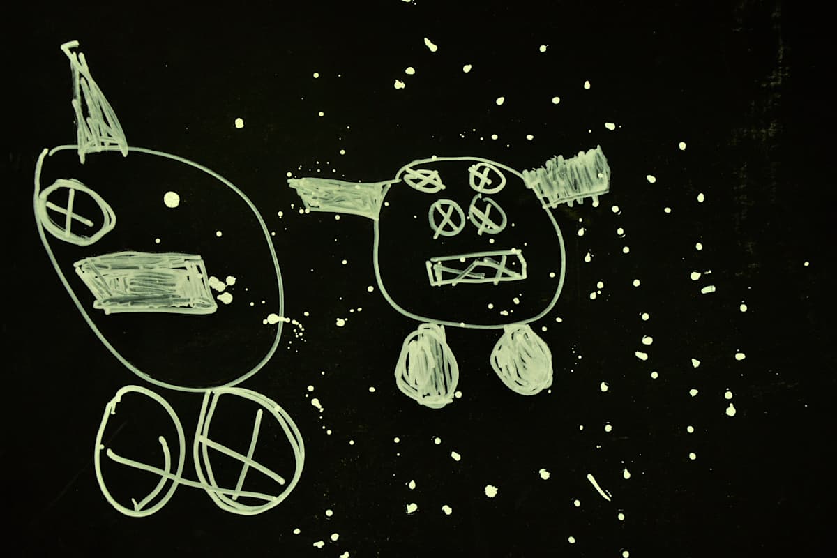 Two friends by Vicki Allen 