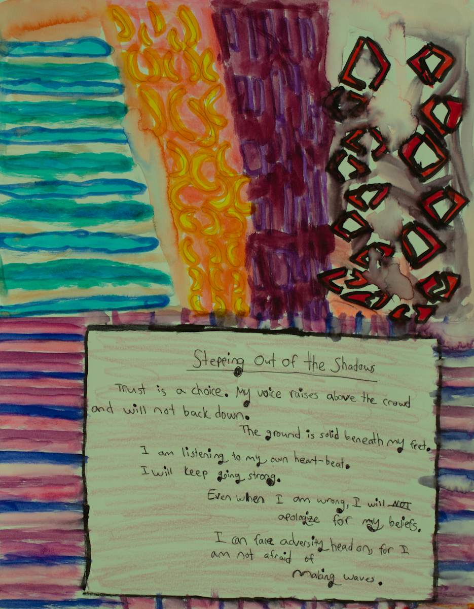 Stepping Out Of Shadow by Zoe Epstein 