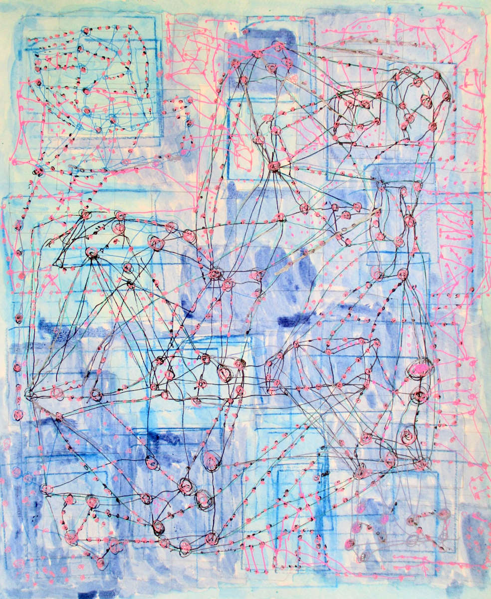 Pink and Blue Network by Andrew Tomasini, Image 1.