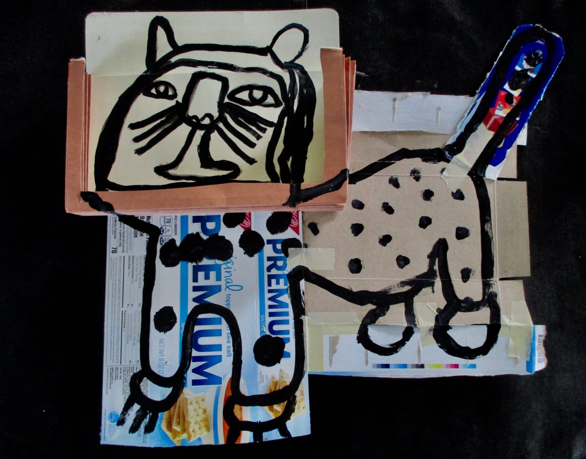 Cardboard Cat by Deborah Cooper 