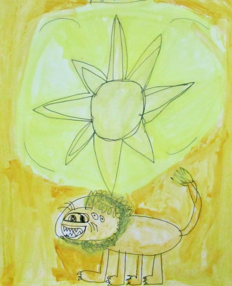 Lion and Sunrise by Elias Herdocia 