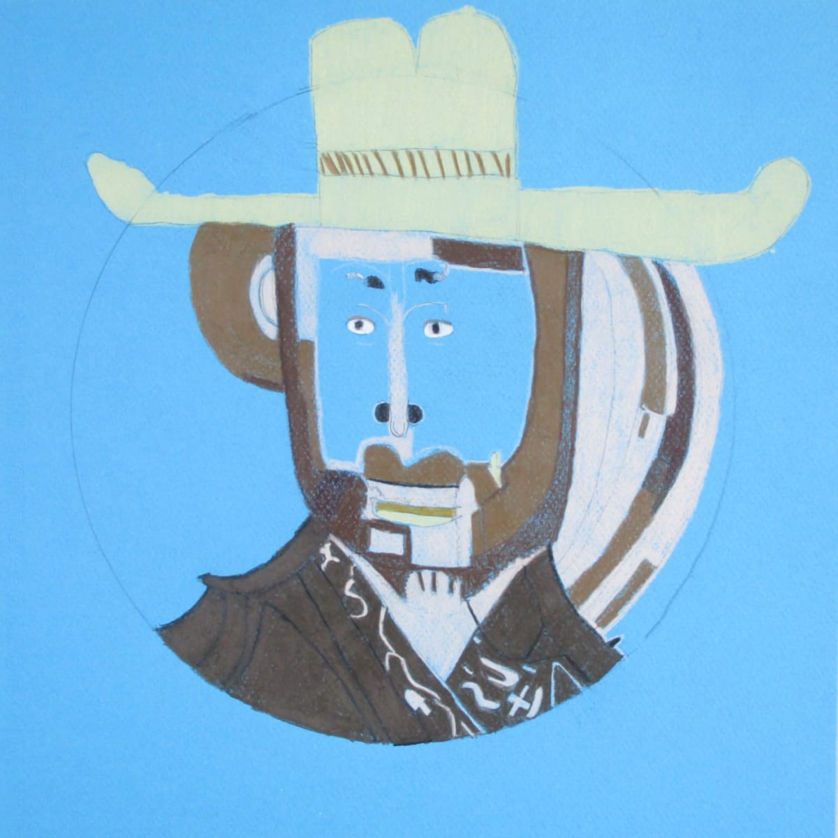 Chris Stapleton in Blue by Gill Hines, Image 1.
