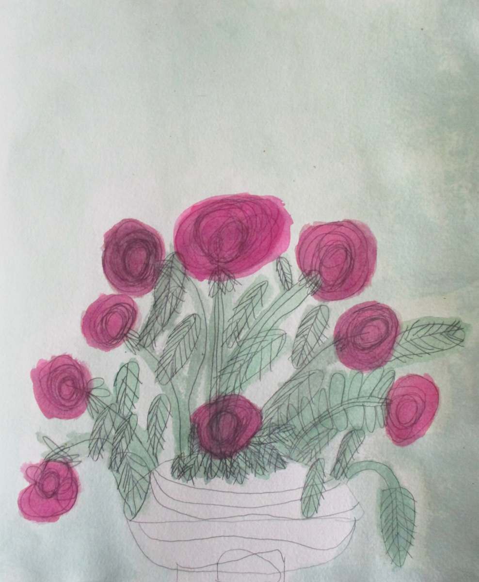 Rose Bouquet by Jenny Bullock 