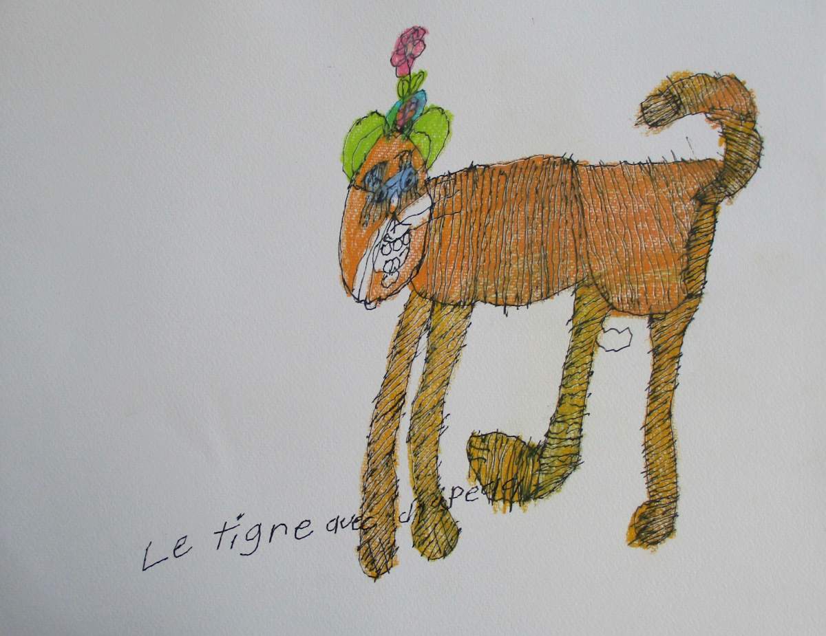 Le Tigre Avec Chapeau by Josie Juantorena 