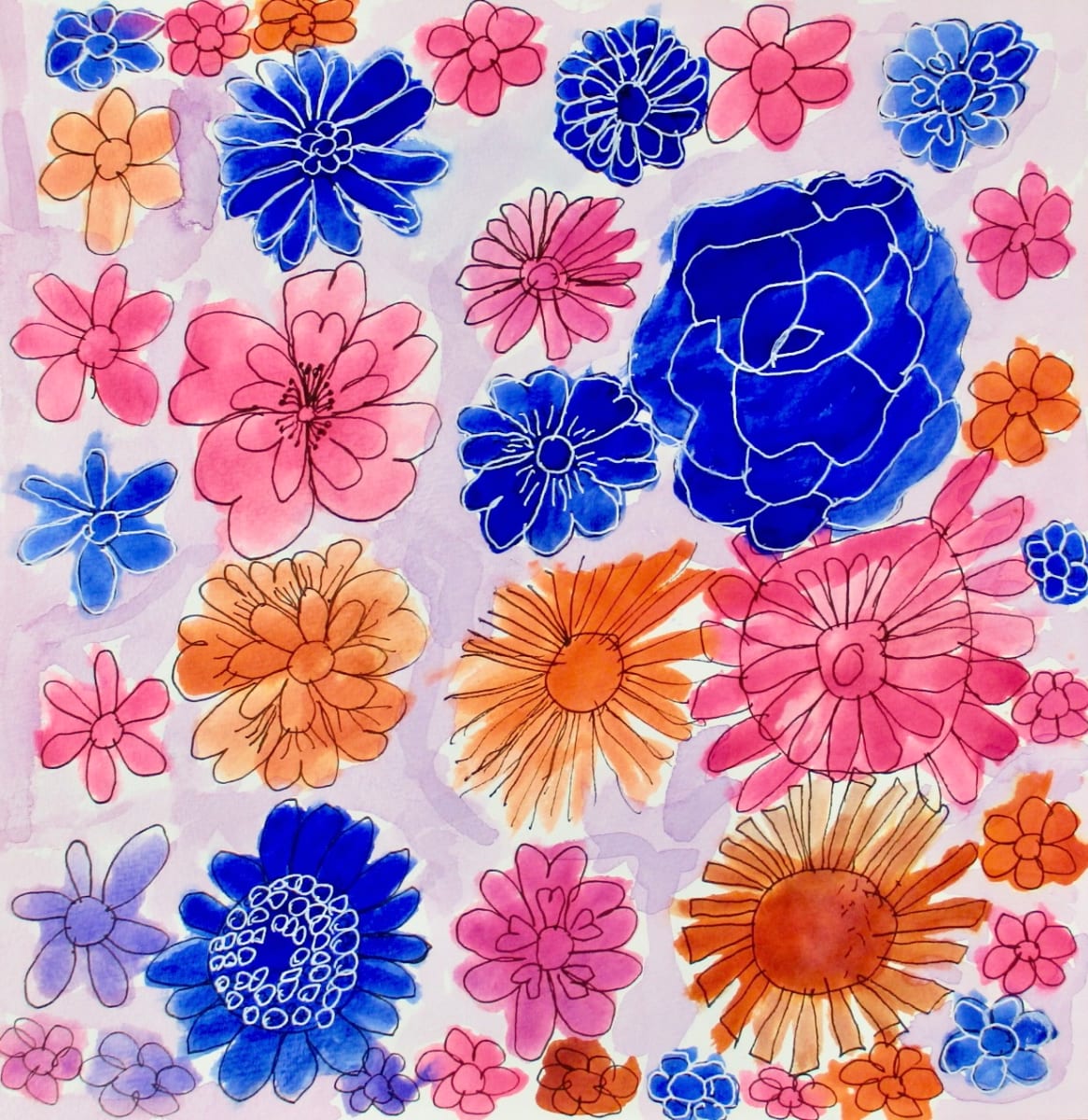 38 Flowers by Monica Farwell 