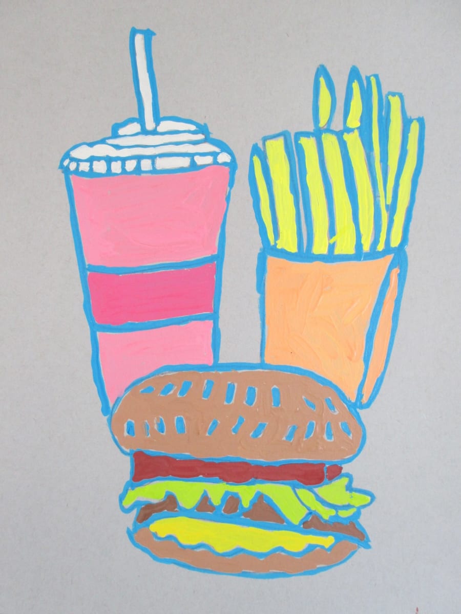 Burger, Shake & Fries by Patricia  Drake 