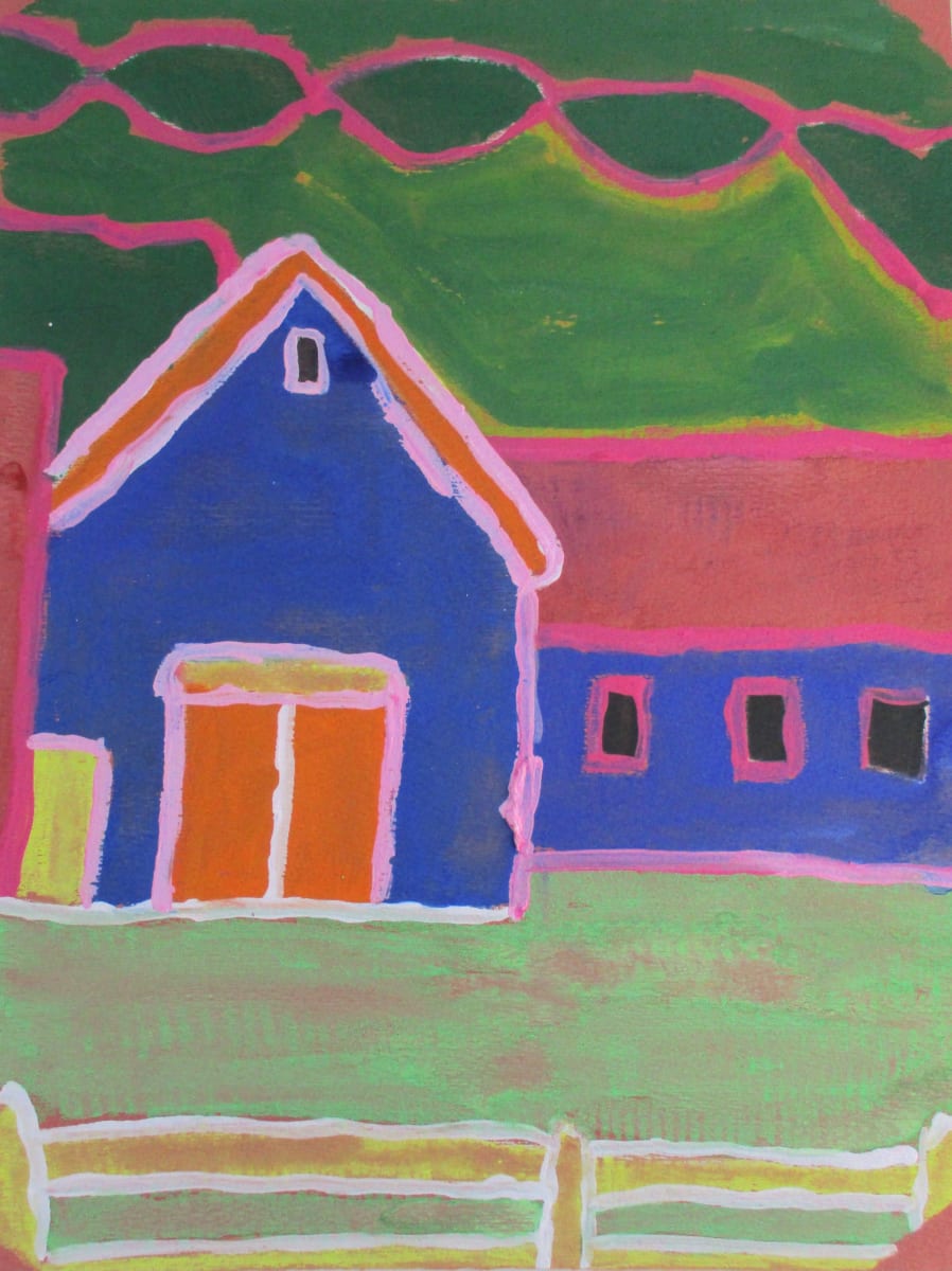 Purple Barn by Patricia  Drake 