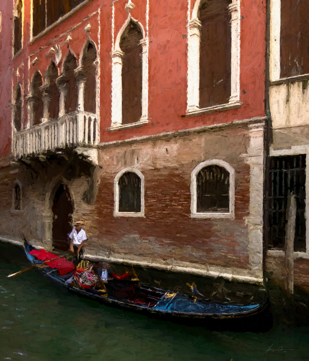 Gondola, Venice Canal by George Cannon 
