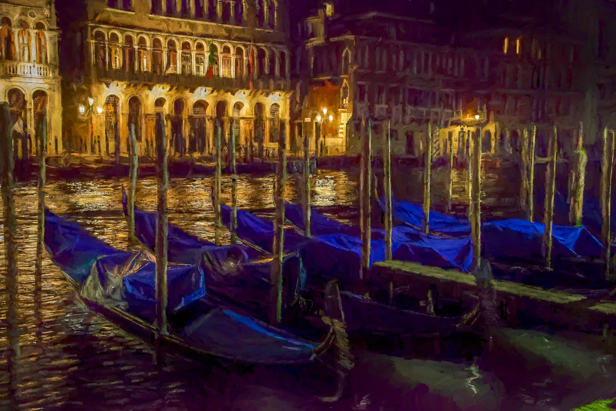 Rialto at Night by George Cannon 