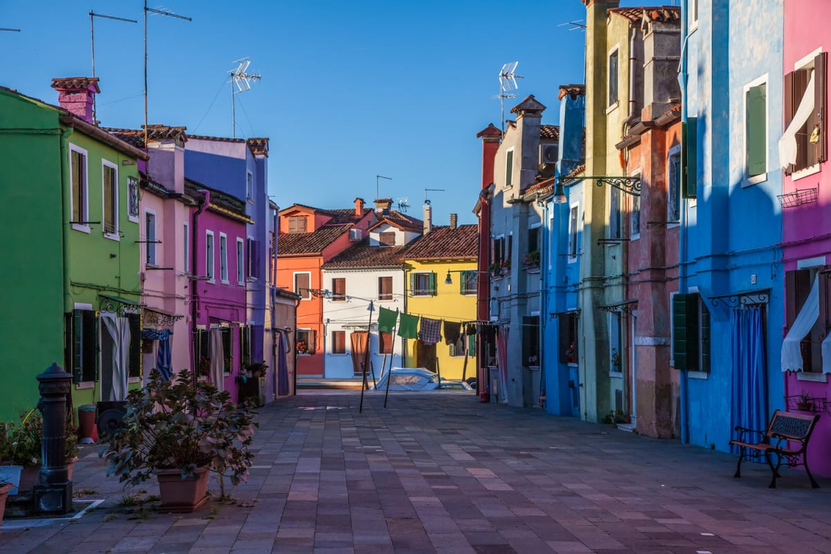 Plaza, Burano, Italy 