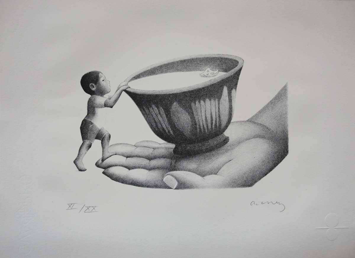 Niño tomando Atole by Alberto Cruz, Image 1.