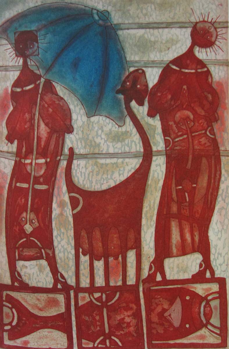 Mujeres Con Sombrilla by Rolando Rojas, Image 1.