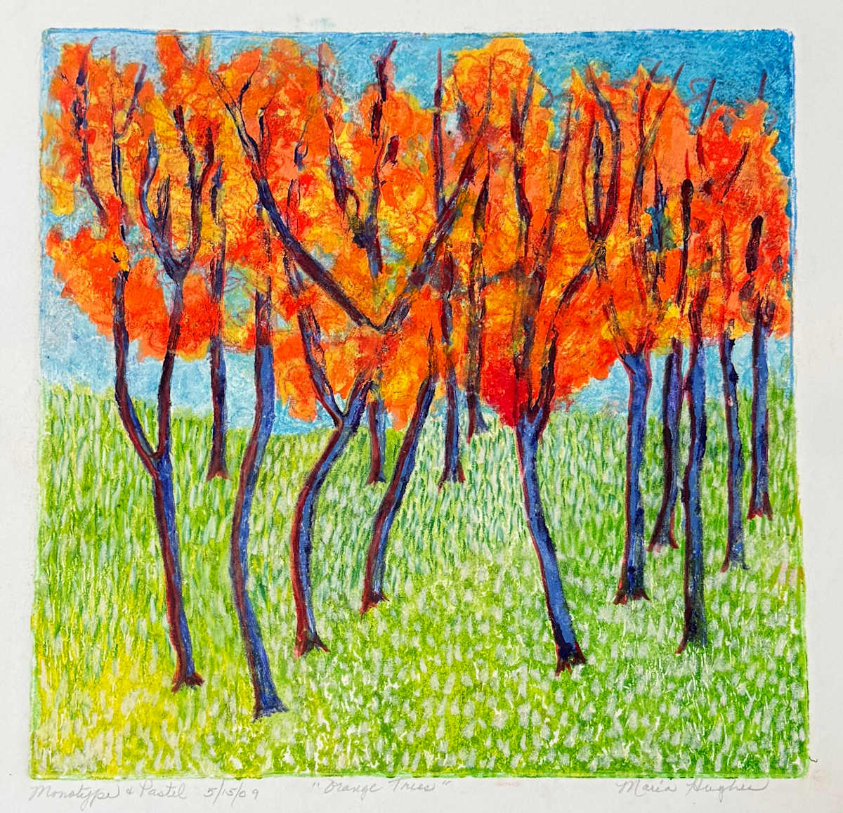 Orange Trees by MARIA HUGHES, Image 1.