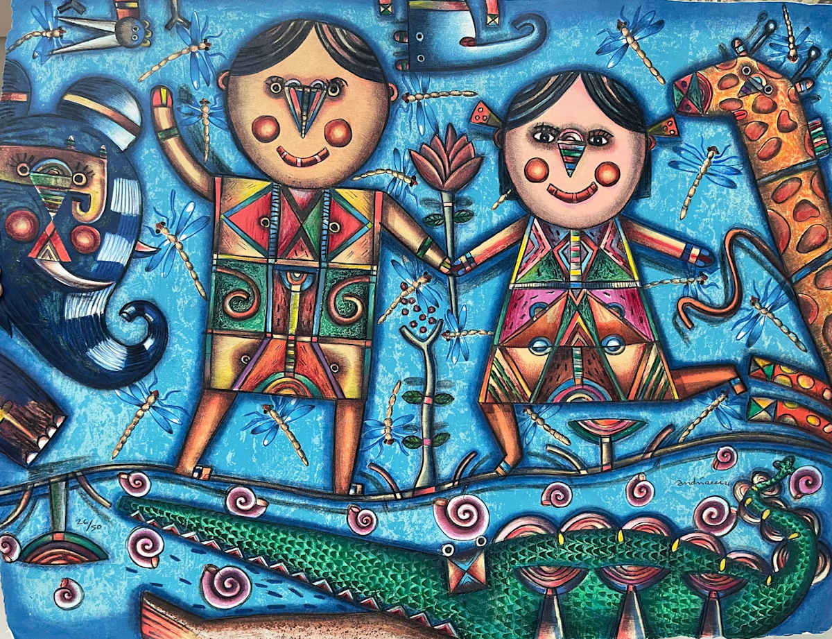 Pareja de Niños by FERNANDO ANDRIACCI 