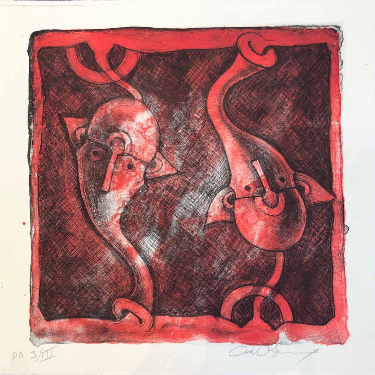 Untitled Roja PA 1/3 by ROLANDO ROJAS, Image 1.