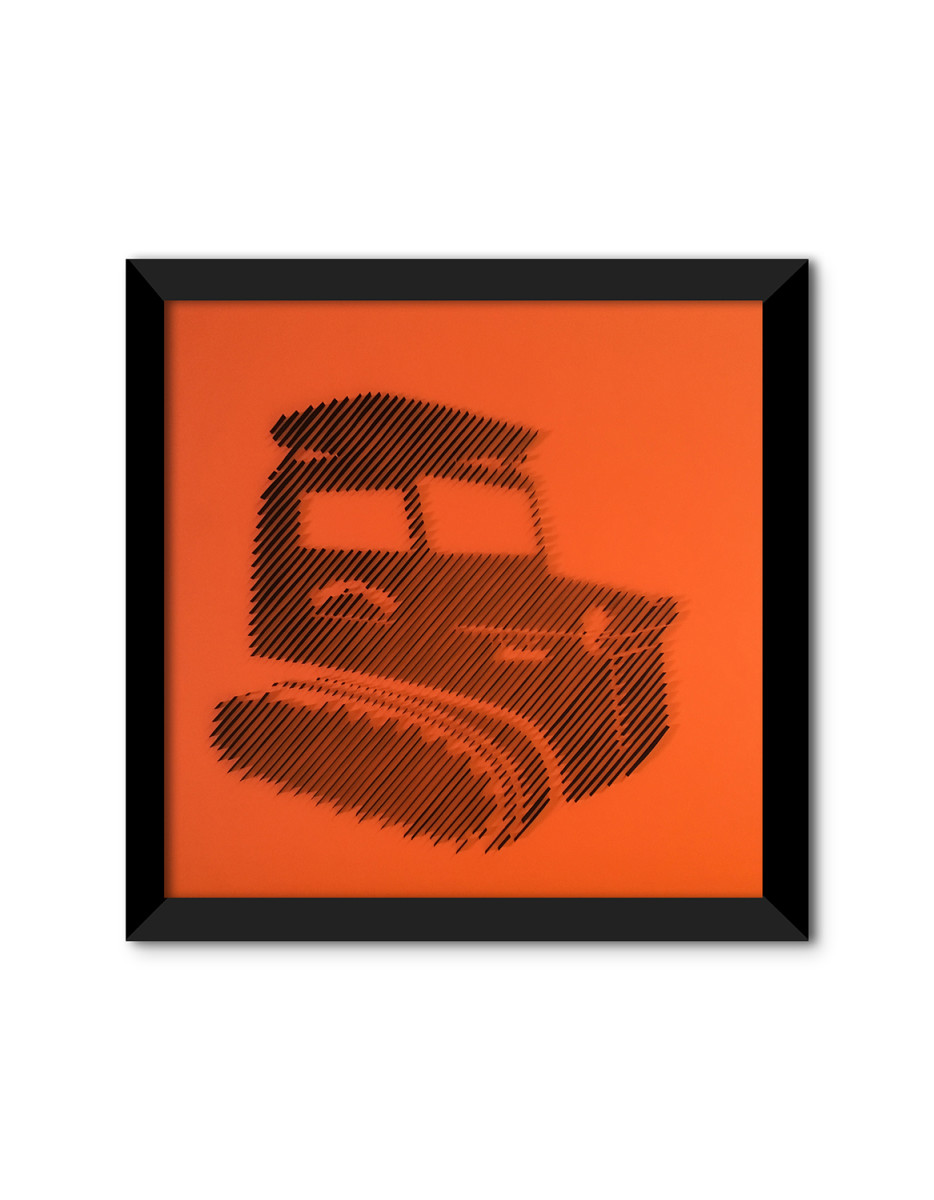 Tucker Sno-Cat / Orange Background by Paulina M Johnson, Image 1.