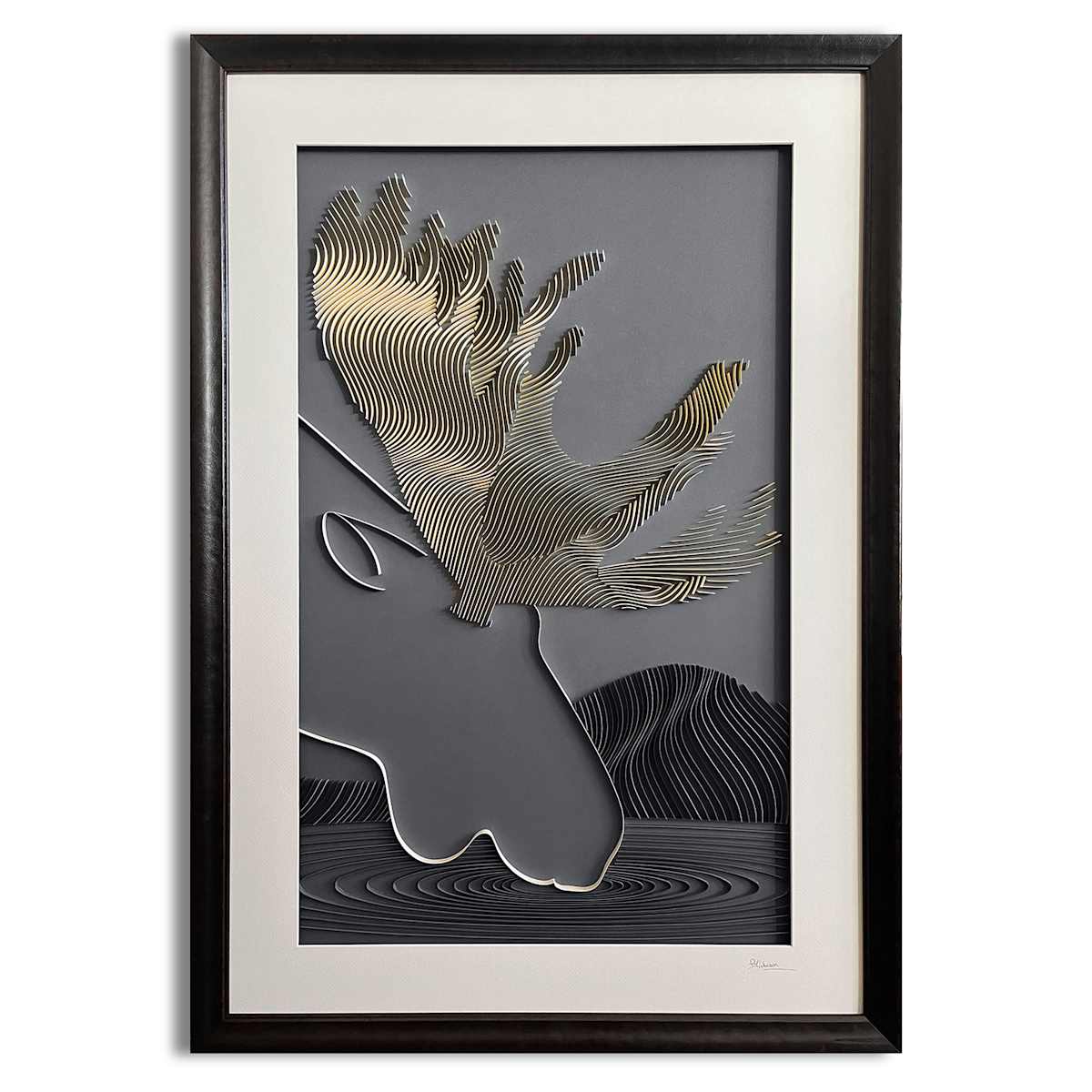 Winter Moose by Paulina M Johnson, Image 1.
