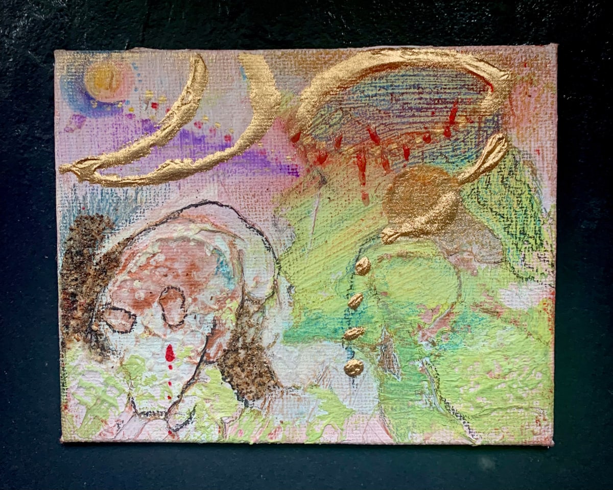 Christ Kisses Death Goodbye by Erika Koenig-Workman  Image: Christ Bids Death Goodbye