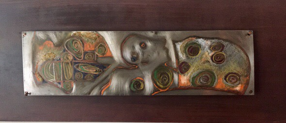 "Pressure" by Erika Koenig-Workman  Image: A person is pressured by the stresses of living in the 21st Century